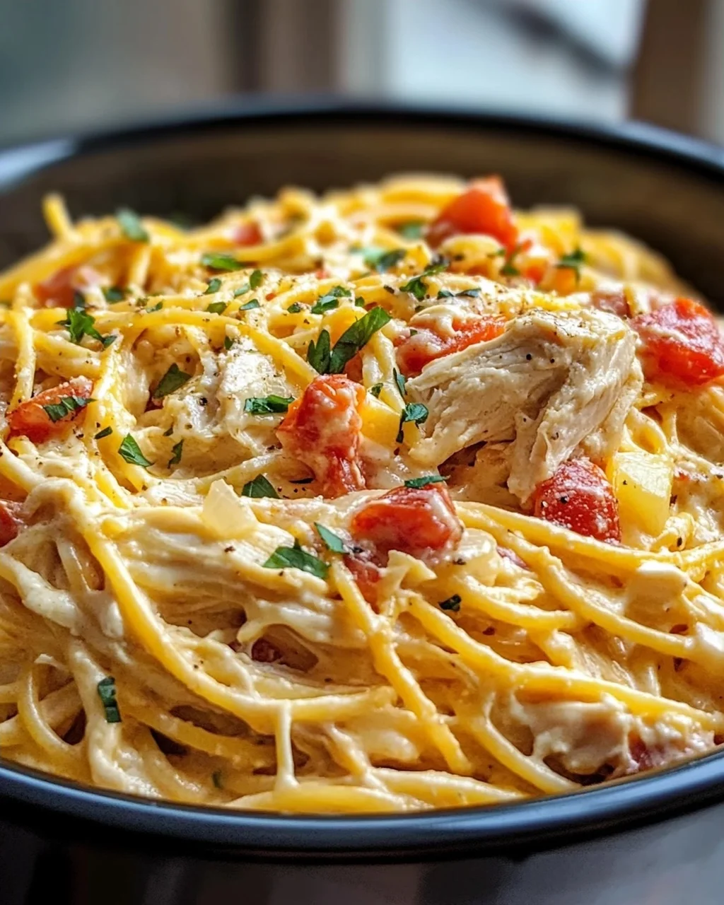 Ultimative Crockpot Hähnchen Spaghetti – Lecker & Einfach!