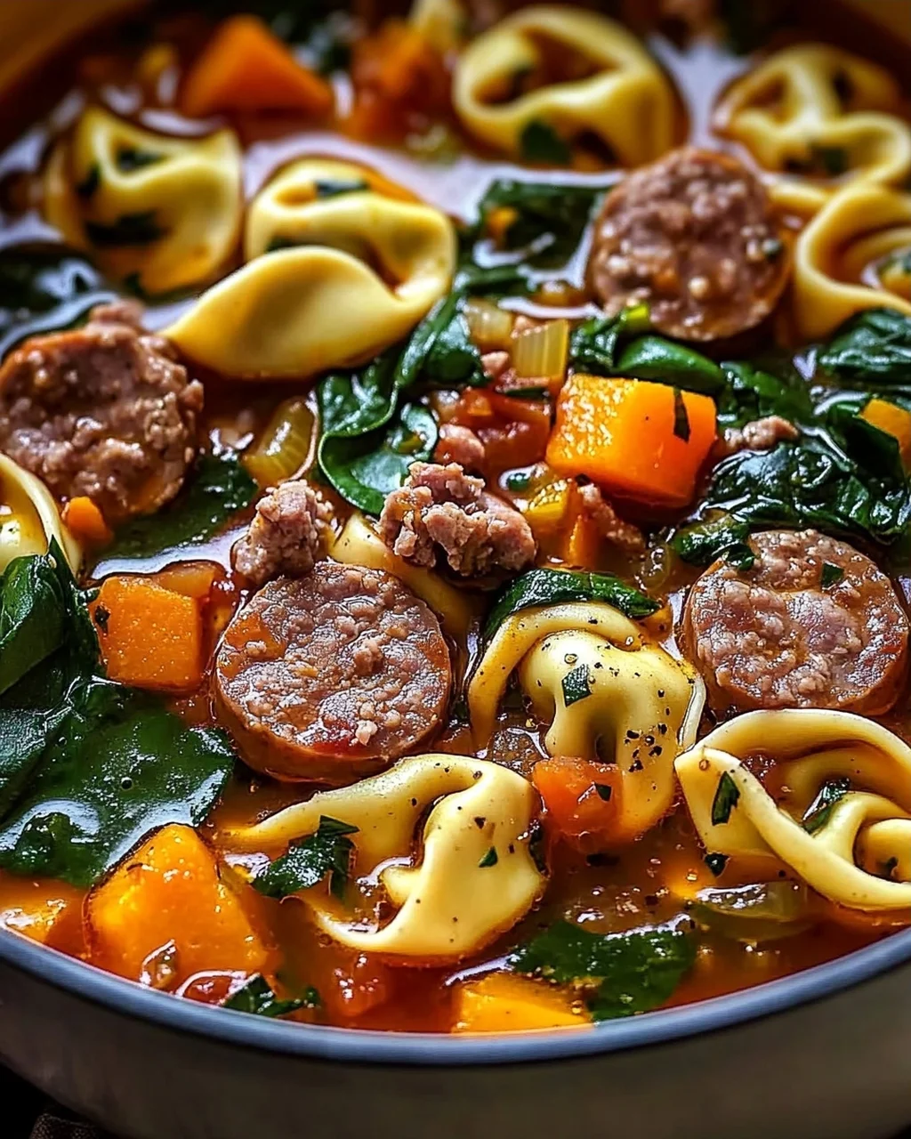 Wärmende Herbst-Tortellini-Suppe mit Rinderwurst – Einfach Genießen