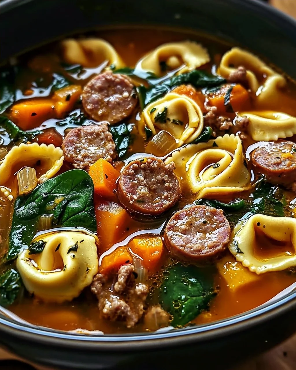 Wärmende Herbst-Tortellini-Suppe mit Rinderwurst – Einfach Genießen