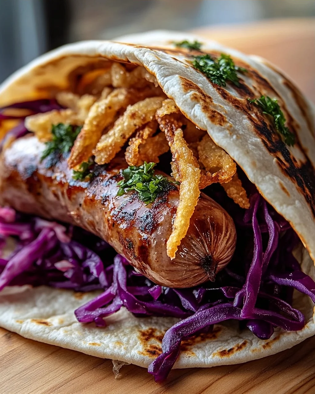 Weihnachtsmarkt Bratwurst Wraps: Dein Wintergenuss!