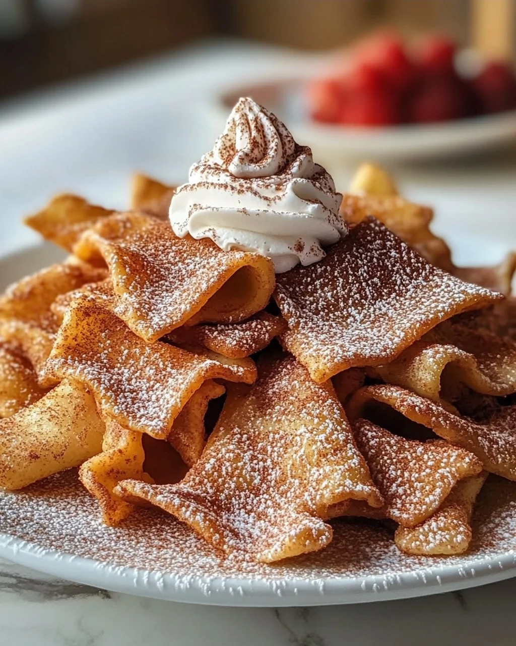 Zimtige Pasta Chips