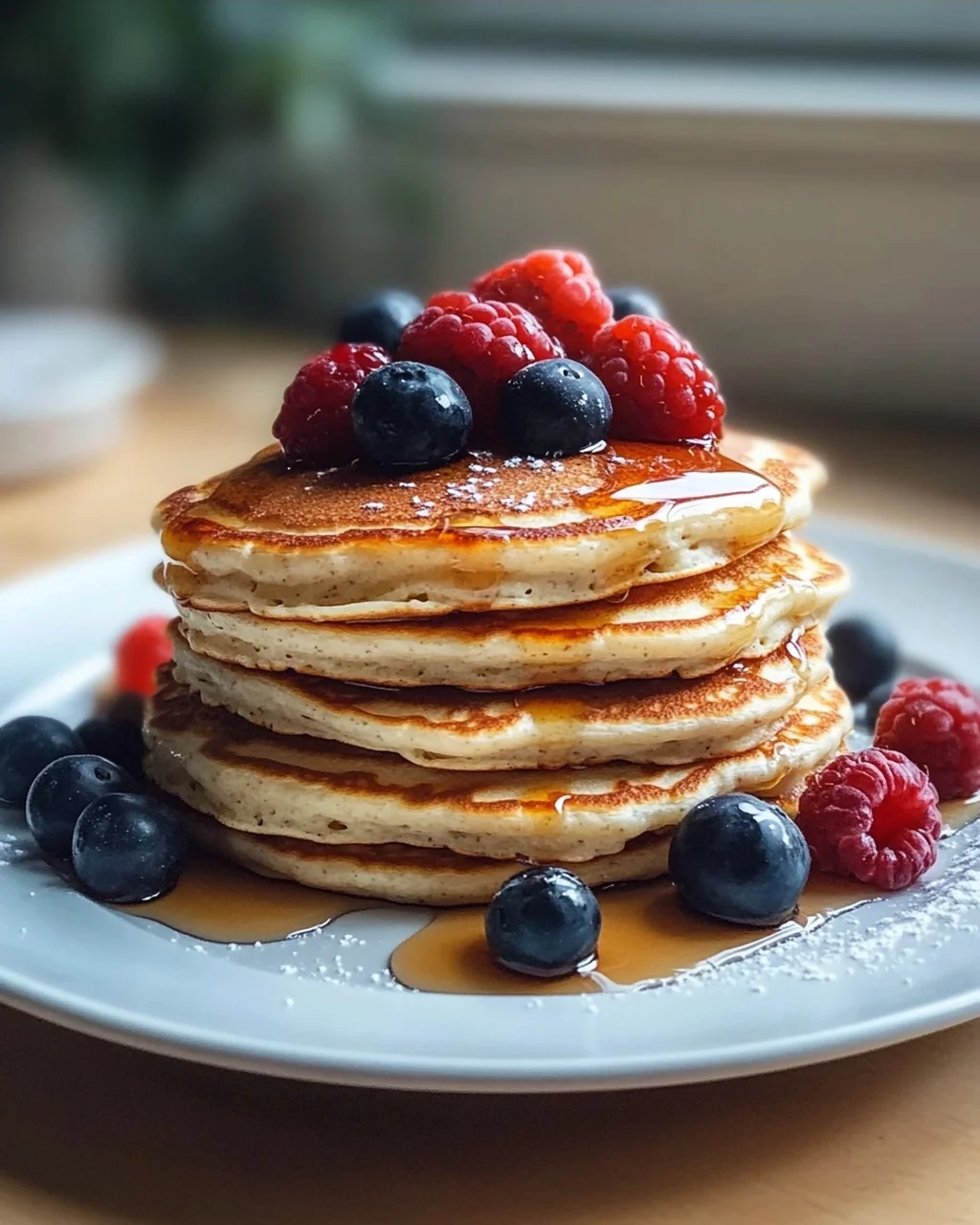 Zuckerfreie Quark Haferflocken Pancakes: Gesund & Einfach