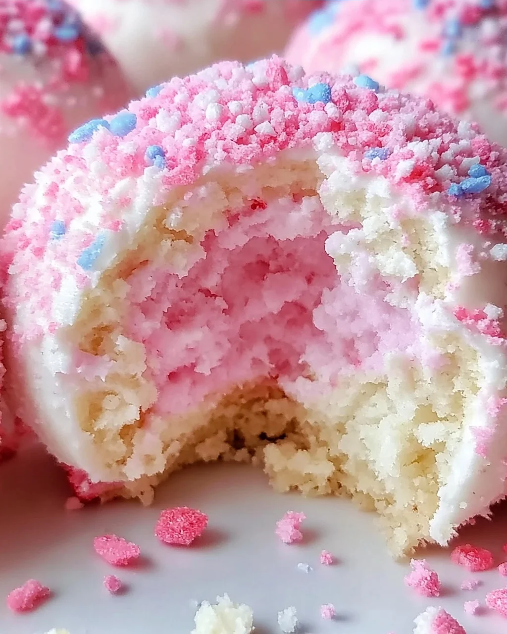 Zuckerwatte Käsekuchen Bomben für Zuhause