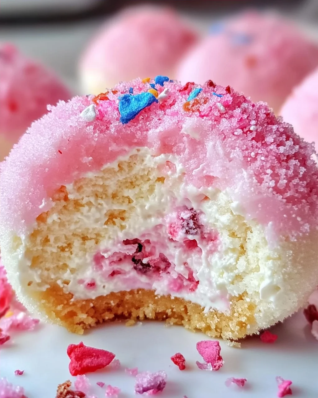 Zuckerwatte Käsekuchen Bomben für Zuhause